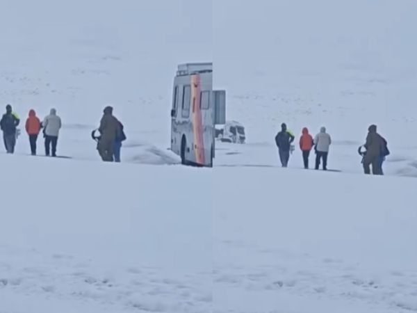 Antofagasta bajo alerta: evacuaron a 20 pasajeros atrapados en bus por el temporal