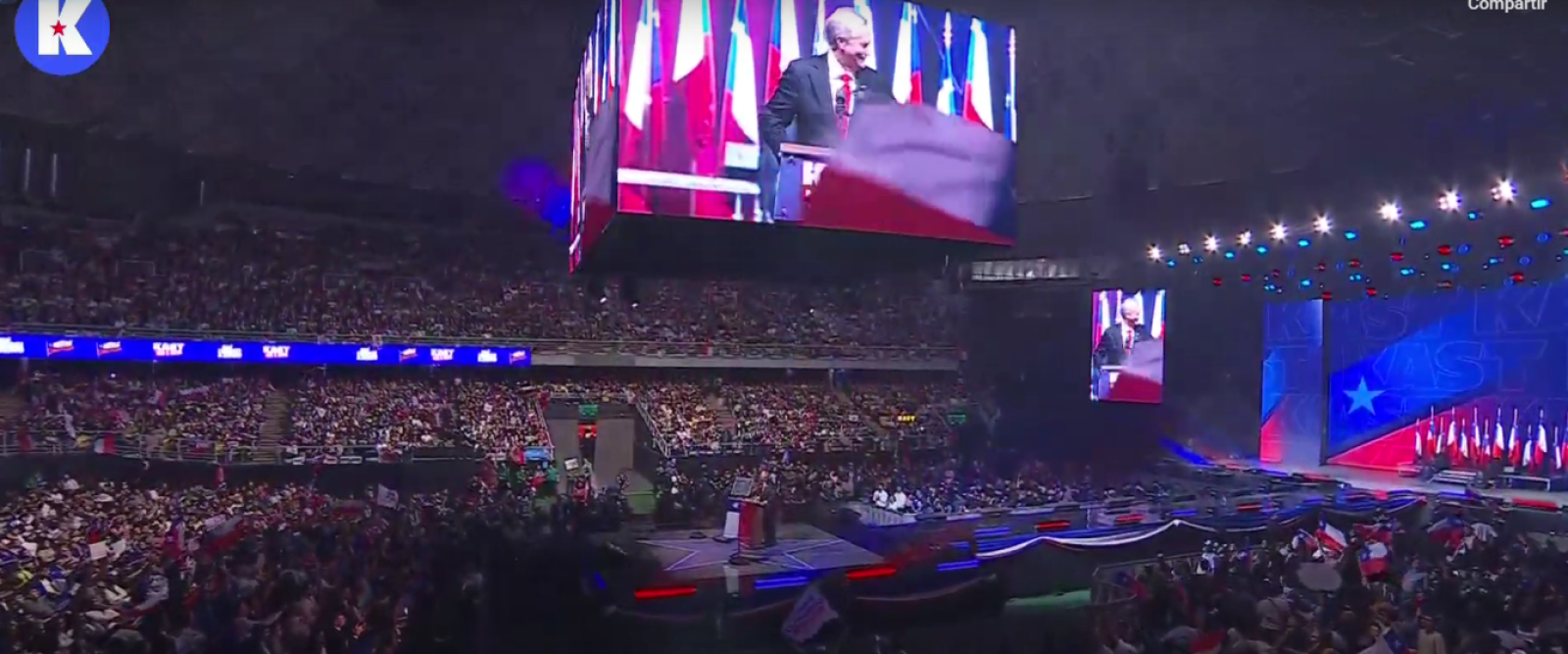 Así fue el multitudinario cierre de campaña de José Antonio Kast